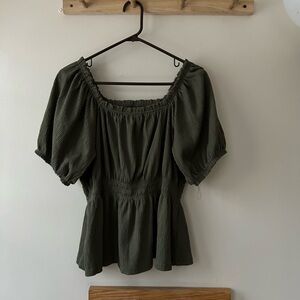 Old Navy Dark Green Blouse